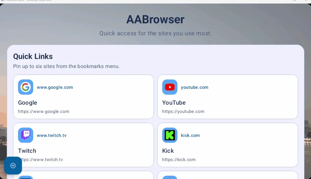 Official AA Browser light mode with browser tabs