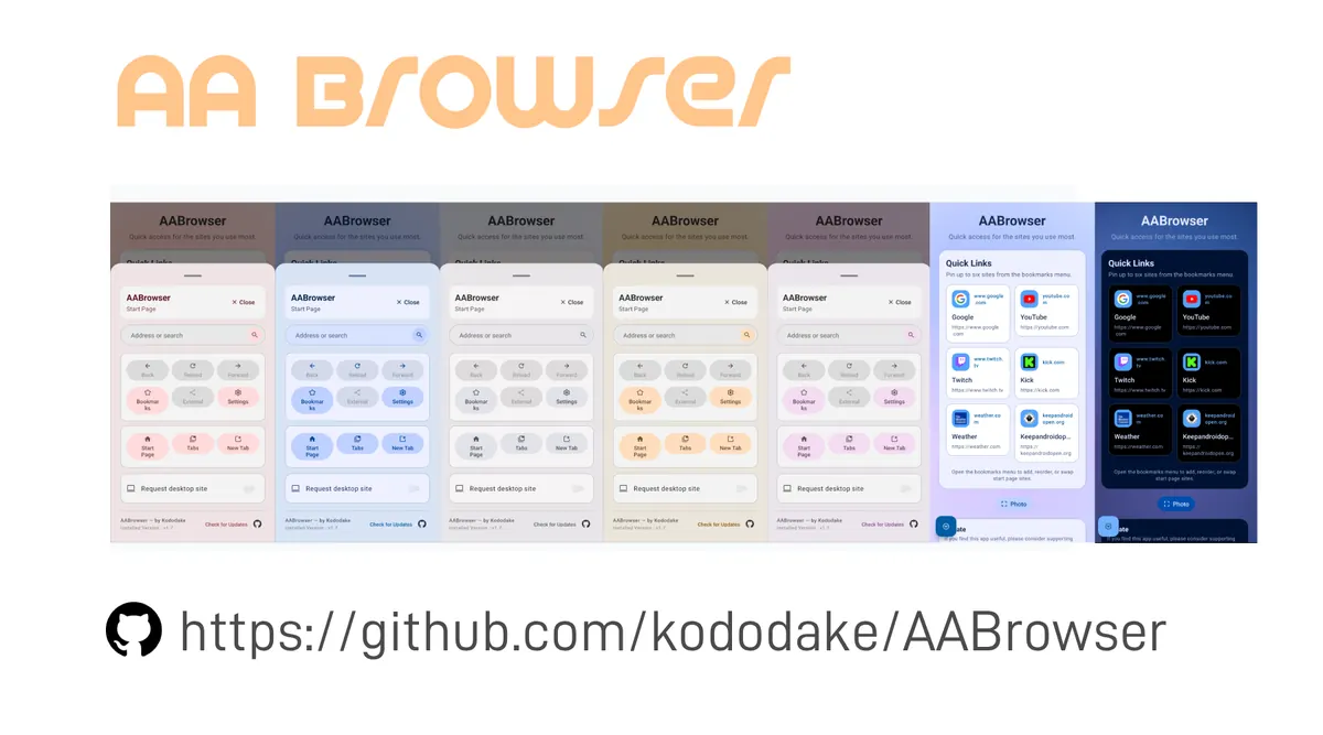 AA Browser overview displayed on a parked Android Auto head unit